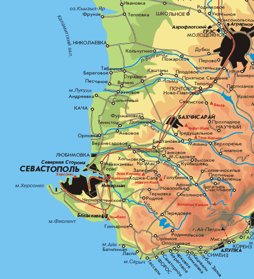 Карта Нудистких Пляжей Крыма