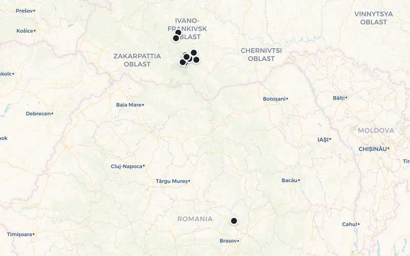 Туры направления на карте